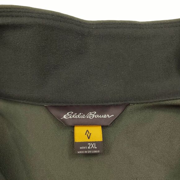 Eddie Bauer Travex Jacket Mens 2XL Green Softshell Full Zip Hiking Outdoor - Picture 11 of 13